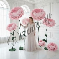 Ростовой цветок из бумаги "Пион розовый"